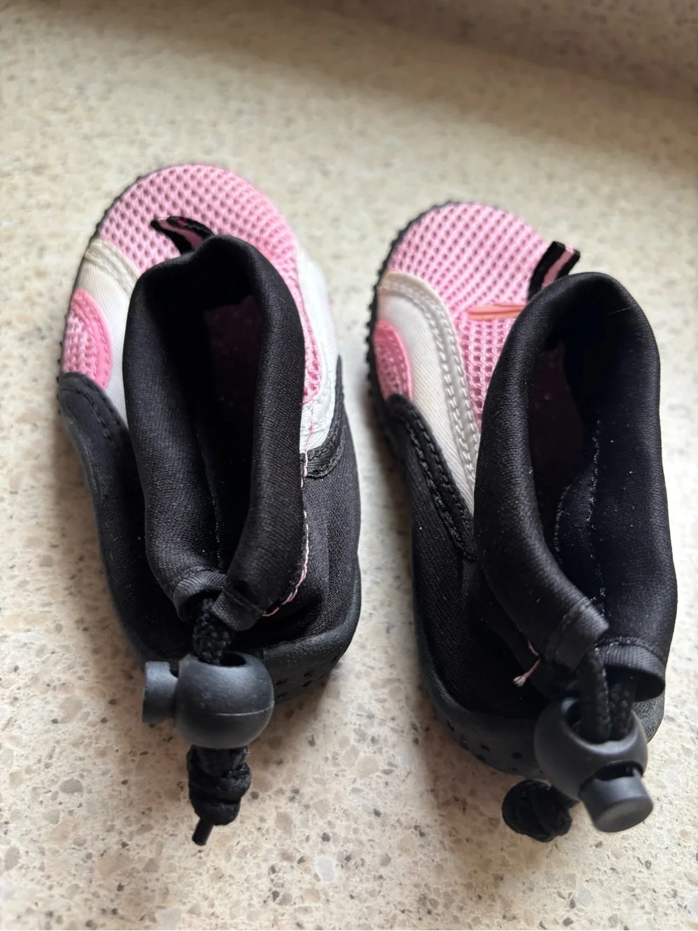 Kids Pink Water Shoes with Black And White in Little Kid Girls Size 8